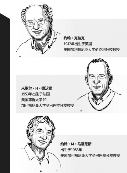 2025年诺贝尔物理学奖获奖者 新华社发